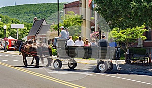 Wagon Ride in Clifton Forge, Virginia, USA